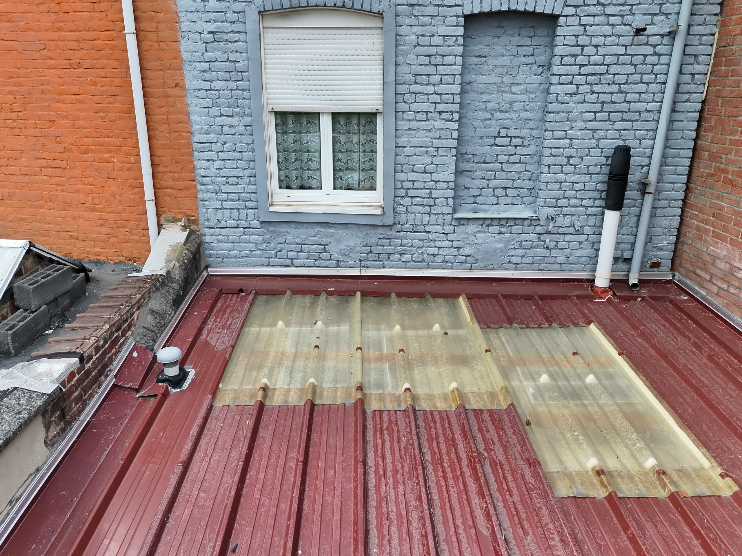 Photo aérienne RGB de toiture prise par drone